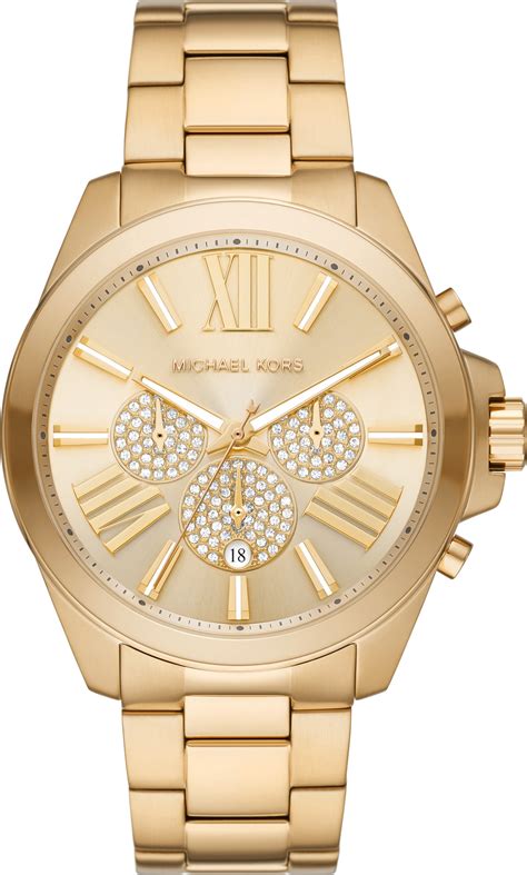 michael kors wren chronograph stainless steel watch|michael kors chronograph watch men's.